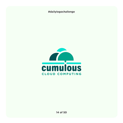 Cloud Computing Logo - #dailylogochallenge branding clouds computer dailylogochallenge design graphic design green illustrator logo tech technology vector