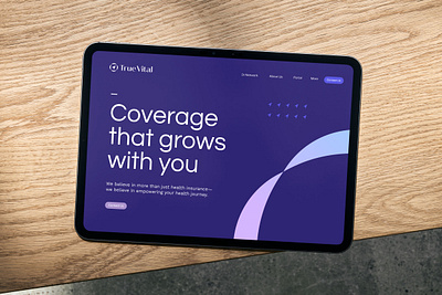 True Vital Healthcare Brand Identity branding dallas design designer geometric gradient graphic design health healthcare icon identity insurance logo mark medical pattern purple telemed vector visual