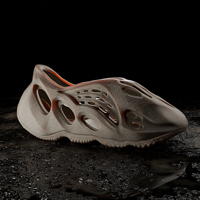 YEEZY FOAM RUNNER 3D Showcase 3d 3dmodeling blender branding productdesign