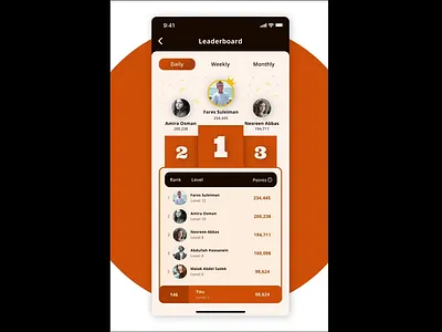 Leaderboard 3d animation branding design graphic design illustration logo ui uiux vector