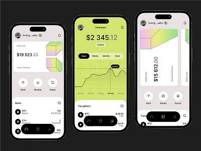 Kraken Crypto app design