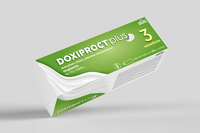 PROPUESTA EMPAQUE DOXIPROCT concept graphic design packing