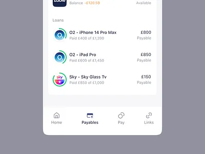 Fintech Mobile App - Loans credits fintech loan management mobile mobileapp ui uidesign