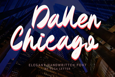 Dallen Chicago beautiful branding design font font design graphic design handwritten illustration logo poster print ui valentine wedding