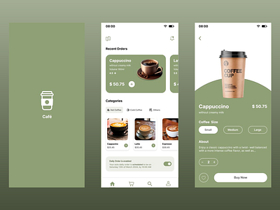 Coffee Shop Product Page cafe coffee coffee bean coffee cup coffee shop cup drink food and beverage food and drink food delivery food order page product product design product page ui design ui ux web web design website