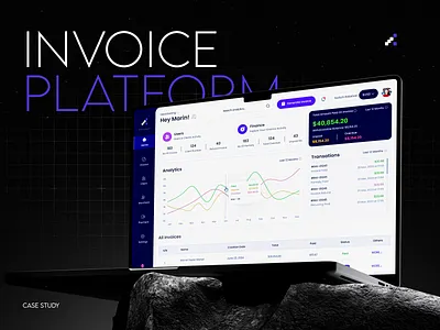 Invoice (SaaS) Platform - Case Study ahmad uxer ai ai case study ai design branding design case study graphics design logo saas platform ui ux