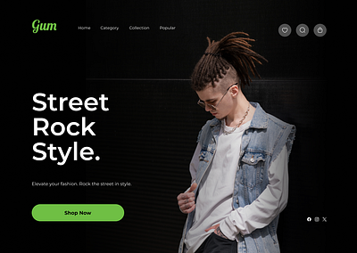 Web Design for E-commerce clothing brand branding graphic design ui web design