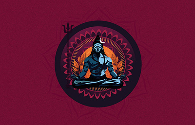 Mahadev Illustration art design god hinduism illustration lord shiv mahadev vector