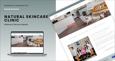 NATURAL SKINCARE CLINIC Wellness Website branding design ecommerce figma illustration landing page mobile app mobile design responsive website ui user experience wordpress