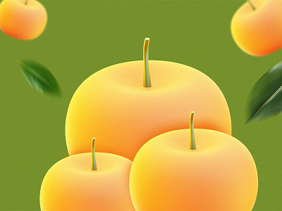 Fresh Fruit - 3D 3d 3d asset 3d fruit branding food fresh fruit lemon nature orange pumpkin tropical ui vegetable visual