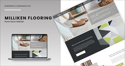 MILLIKEN FLOORING Home Decor Website branding design ecommerce figma illustration landing page mobile app mobile design responsive website ui user experience