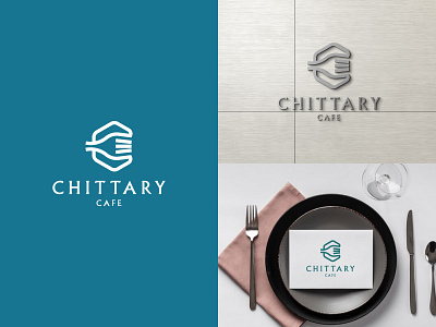 Restaurant logo brand identity branding c c letter cafe design icon letter c logo logo design logomultiply logos restaurant spoon