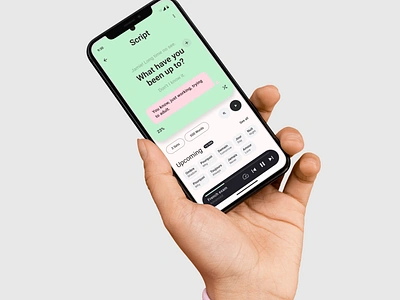 Listen Up - Mobile App Design ai app design fla flash card listen mobile play script ui