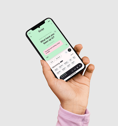 Listen Up - Mobile App Design ai app design fla flash card listen mobile play script ui