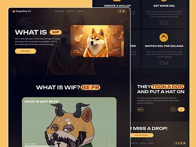 MEME COIN Landing Page Design dog coin dogecoin meme meme character meme characters meme coin meme coin design meme coin landing page meme coin ui meme coin ux meme coin website meme interface meme ui meme ux memecoin memecoin landing page memecoin website memes