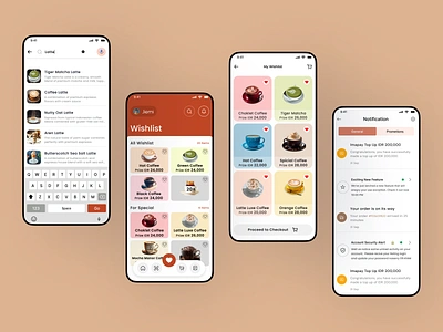 Coffeeshop App Mobile Design dashboard figma logo responsive design screenshot ui ux webdesingn