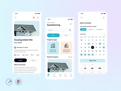 Real-estate App Design app best design buy clean design design mobile app product property real estate app ui kit realefy app rent sell ui ui design ui kit uiuxdesign