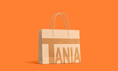 Shopping bag design graphic design