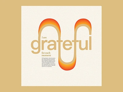 Gratitude Through Typography: A Visual Expression art direction art print branding clean design color gradients conceptual design creative typography design inspiration elegant typography emotional design graphic design gratitude design inspirational design minimalist design modern poster motivational quote positive message poster design typography visual design