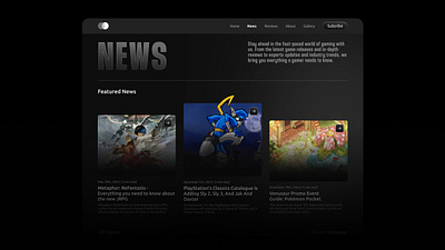 Gaming News Webpage blogs gamenews gaming malaysia news ui ui ux ux