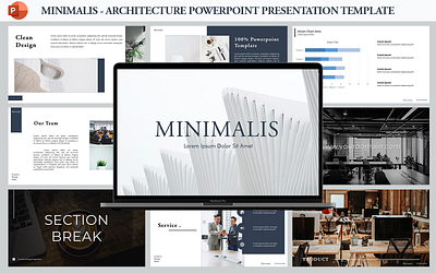 Minimalis - Architecture Presentation Template architecture branding business civil construction design engineering exterior interior minimalis powerpoint presentation service