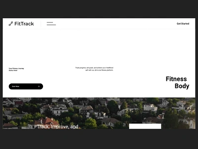 "FitTrack" Make Fitness Body alif animation app body brand dashboard design feature figma fitness hero jitter modern motion graphics simple ui ui ux design ux web website
