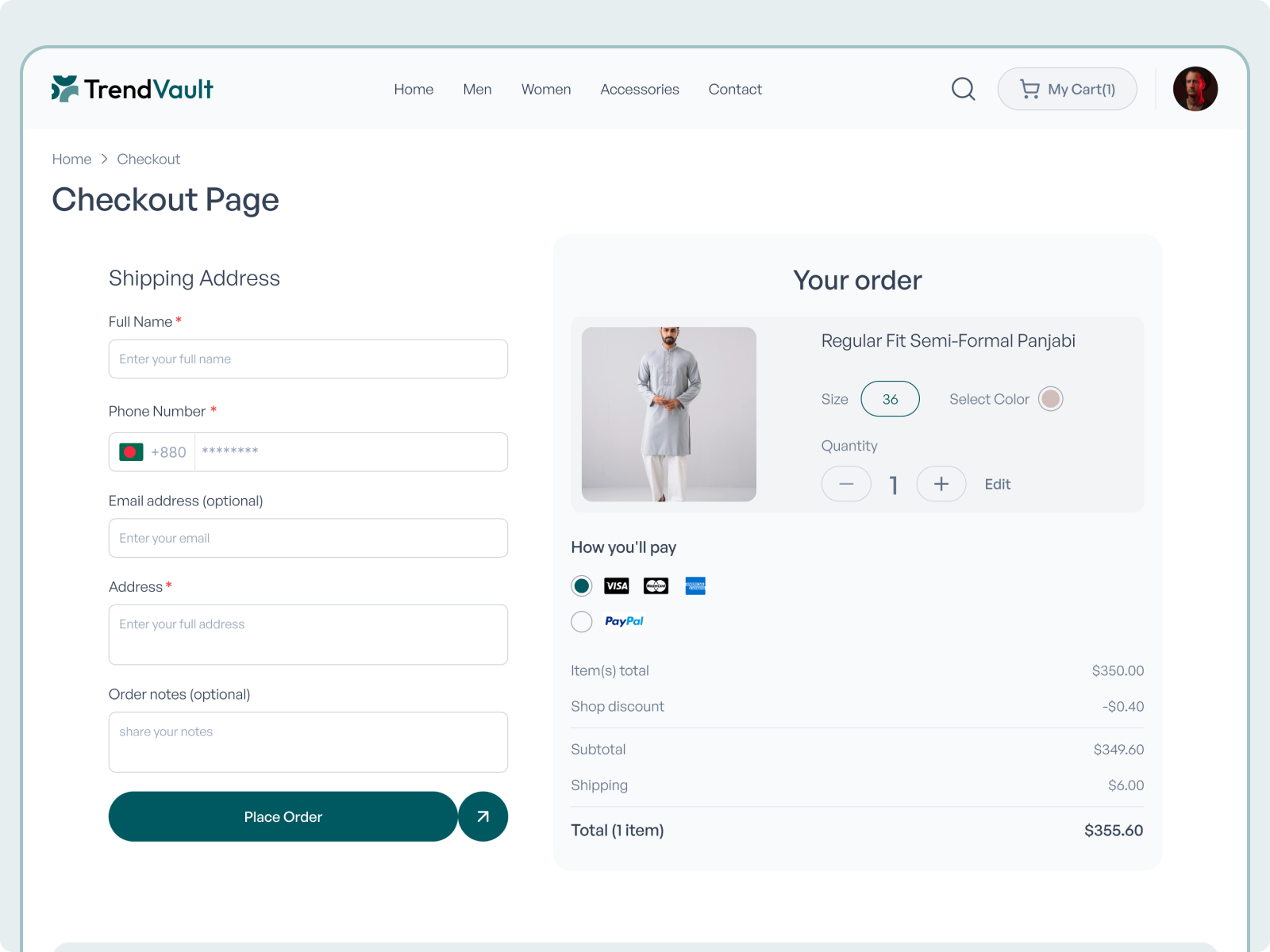 Example of Professional Website Design Services