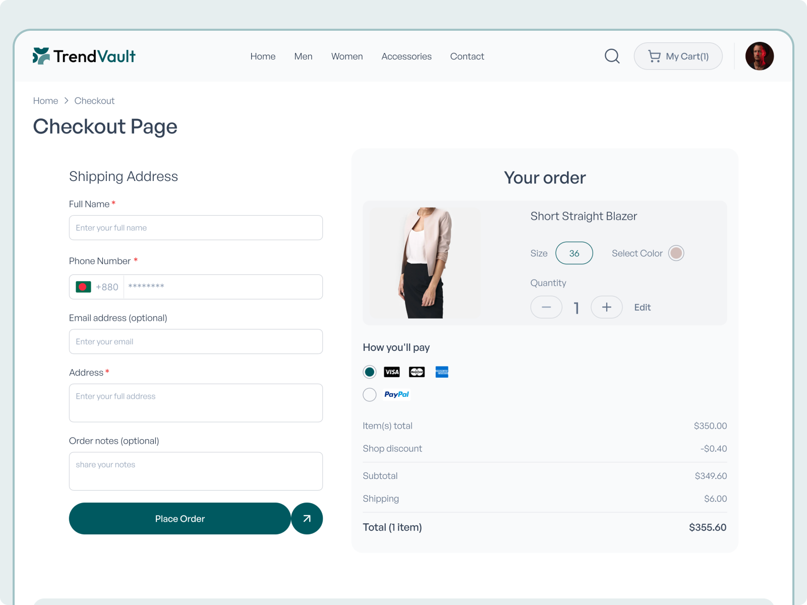 Example of Professional Website Design Services