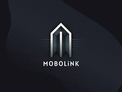 Mobolink Logo Design – Sleek and Futuristic Branding 3d branding link logo mobile