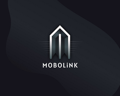 Mobolink Logo Design – Sleek and Futuristic Branding 3d branding link logo mobile