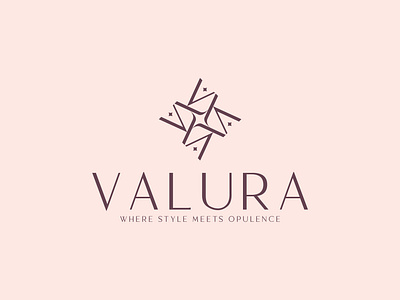 Valura - fashion brand logo - brand identity design fashion fashion brand logo design logo luxury luxury fashion luxury logo trendy trendy logo v logo design va logo