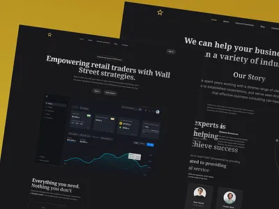 Trading Learning website UI Design education learning traders trading ui uiux webdesign website webui webuidesign