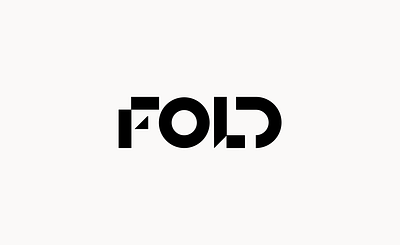 Fold Logo branding design fold graphic design logo logotype typography