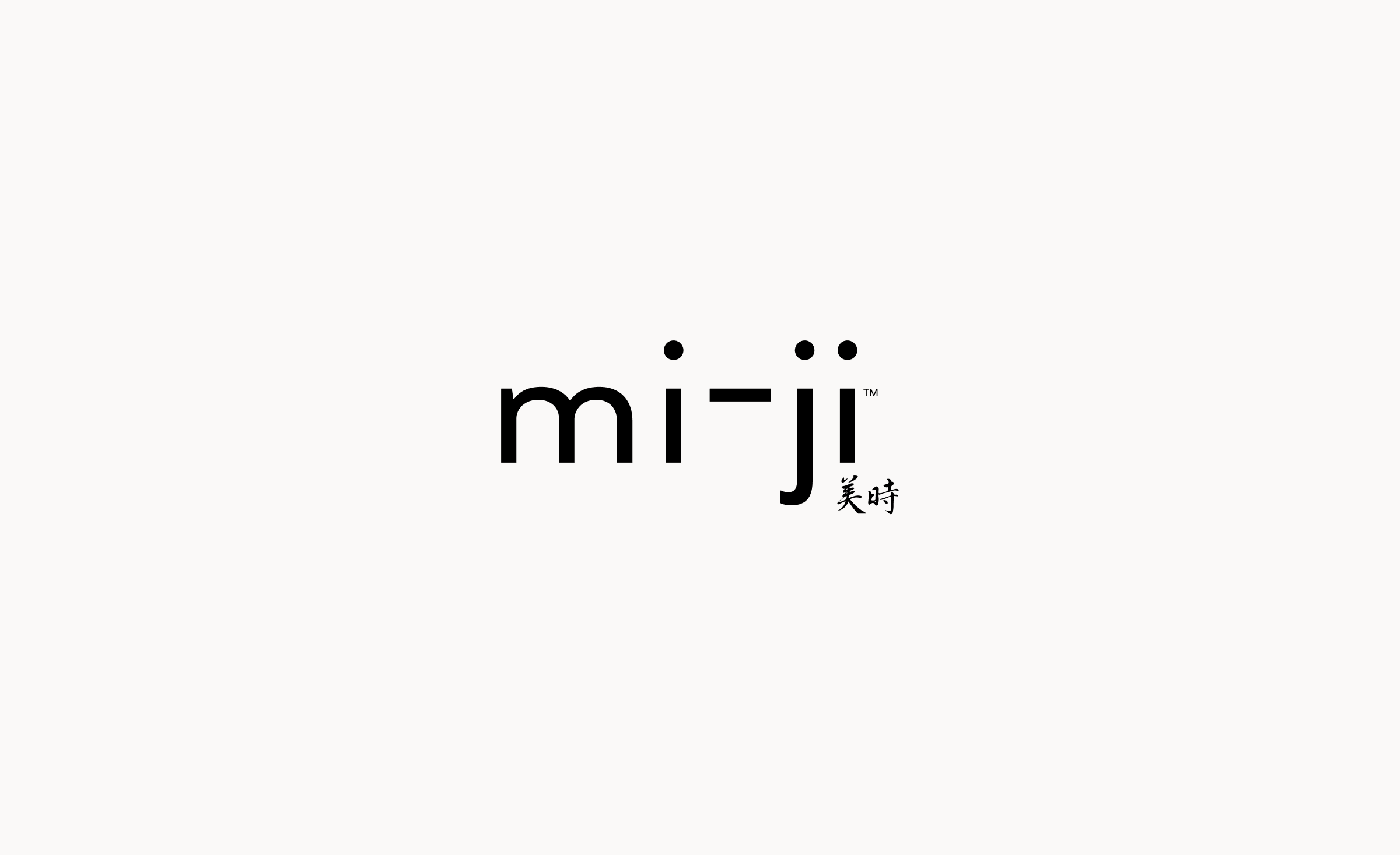 mi-ji Logo branding design kanji logo logotype mark mi ji miji selfcare skincare