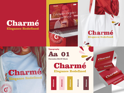 Charmé lifestyle - brand identity & style Guide brand brand guideline brand identity brand identity and style guide branding charme lifestyle lifestyle website red style guide website in brand