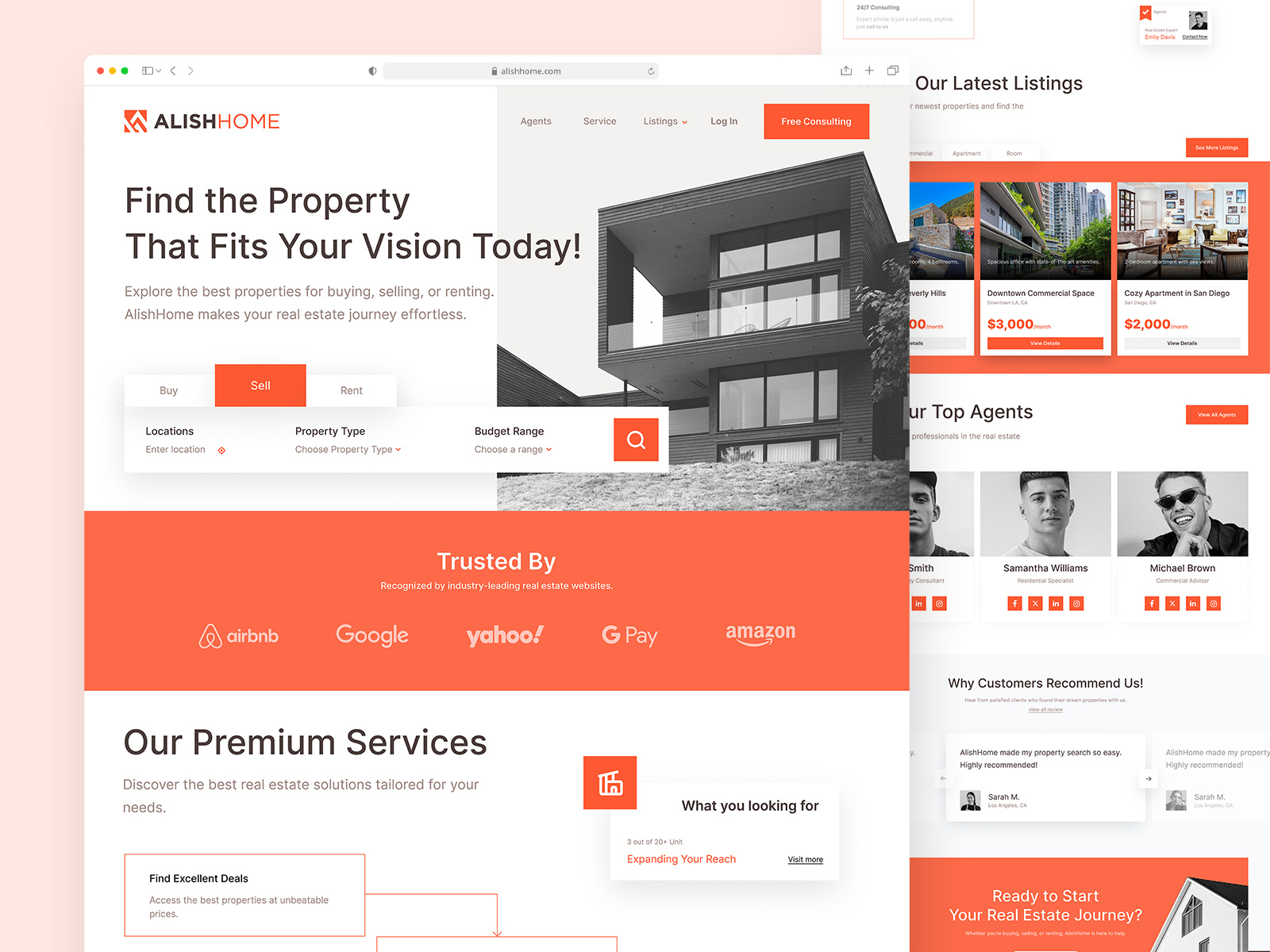 Example of Complete Website Design & Development