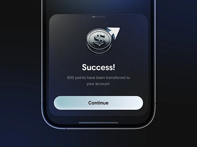 Point transfer Bottomsheet bottomsheet dark points transfer ui ux