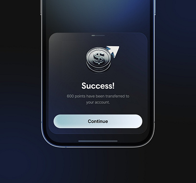Point transfer Bottomsheet bottomsheet dark points transfer ui ux