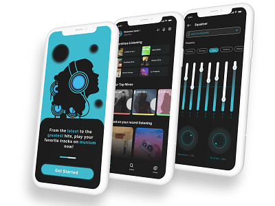 Music App Mobile UI Design 3d animation branding design graphic design header design hero section design illustration interface logo minimal design mobile app design mobile ui motion graphics ui ux uxui web expert web ui website design