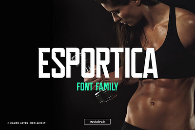 Esportica Family display esportica esportica family header header font headline italic modern sans serif typeface typography