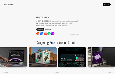 Marv portfolio design design inspiration portfolio ui ux web website