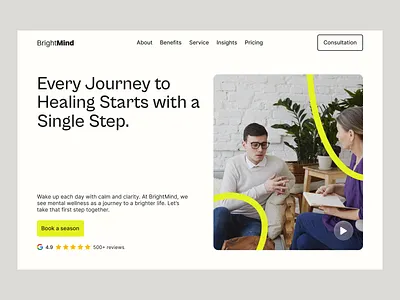 Psychology Consultant: Your Partner in Mental Wellness ads design advertising branding clean consultant design graphic design hero landing page minimalist ui user experience web design white space
