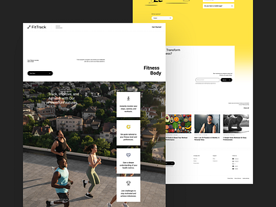 Fitness Workout UI alif app cta design feature footer hero home modern navbar simple ui ui ux design unick ux web web design webapp website