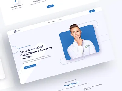 Mr.Doctor landing page UI Design landing page ui uiux designing ux website design