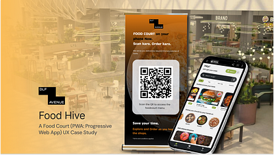 Food Hive food court ui ux web app