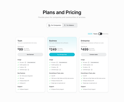 Pricing Plans figma ui design uiux user experience user interface