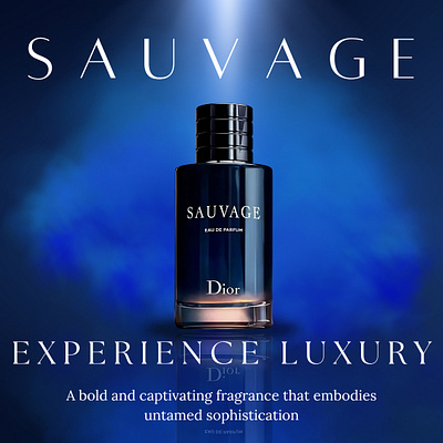 SAUVAGE branding design flyer graphic design perfume