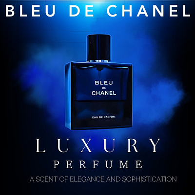 BLEU DE CHANNEL branding flyer graphic design luxury design minimal design poster