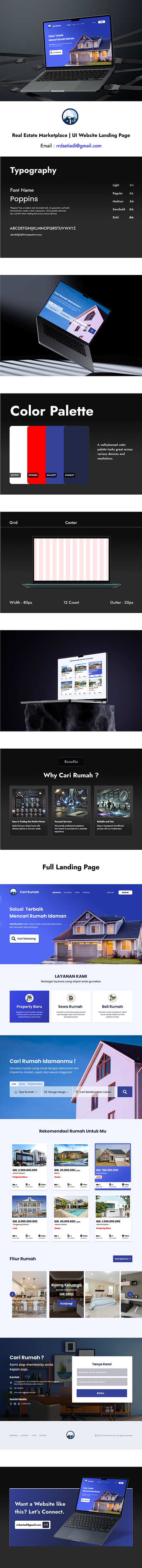 CARIRUMAH | Real Estate Marketplace | UI Website Landing Page ui webdesign