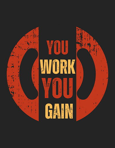 'You work you gain' poster Design design flyer graphic design illustration luxury design minimal design poster